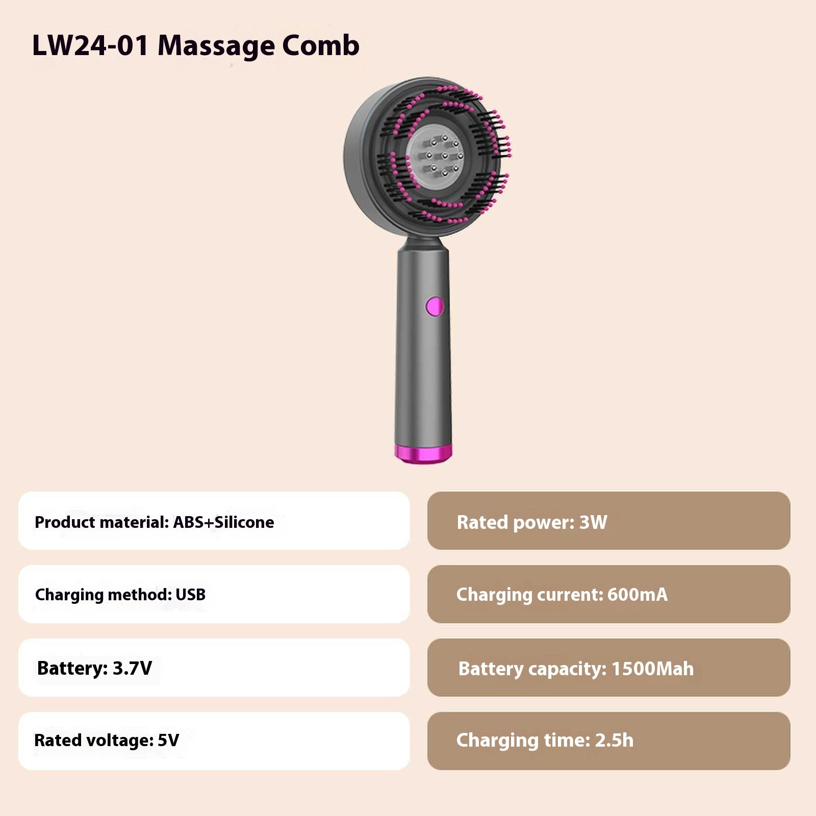 Scalp Medicine Health Care Massage Comb