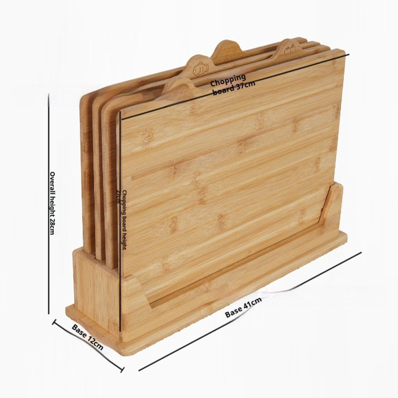 Vegetable Fruit Cutting Board Four-piece Set With Bracket